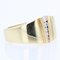 Moderner Ring aus 14 Karat Gelbgold mit Diamanten 8