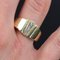 Modern Diamond Line 14 Karat Yellow Gold Ring 5