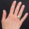 Modern Diamond Line 14 Karat Yellow Gold Ring 2