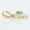 Modern Emerald Diamonds 18 Karat Yellow Gold Pendant, Image 4