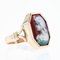 French Limoges Enamel 18 Karat Yellow Gold Ring, 1930s, Image 5