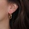 French 18 Karat Rose Gold Hoop Earrings, 1960s 2