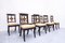 Empire Style Belgian Black and Gold Dining Chairs, Set of 8 3