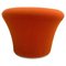 Mid-Century Modern Mushroom Hocker in Orange von Pierre Paulin für Artifort, 1960er 1