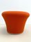 Sgabello Mushroom Mid-Century moderno arancione di Pierre Paulin per Artifort, anni '60, Immagine 4