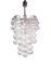 Italian Murano Glass & Chrome Chandelier by Napoleone Martinuzzi for Seguso, 1960s 1