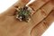 Emeralds Diamonds Rubies Blue Sapphires Pearls 9 Karat Rose Gold and Silver Ring 5