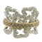 White and Fancy Diamonds Cocktail 18Kt Gold Ring, Image 2
