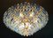 Saphirfarbene Poliedri Murano Glas Deckenlampe oder Kronleuchter 8