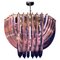Lámpara de techo o plafón de cristal de Murano rosa, 1990, Imagen 1