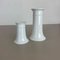 Op Art German White Porcelain Vases by Ak Kaiser, 1970s, Set of 2 18