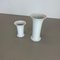 Op Art German White Porcelain Vases by Ak Kaiser, 1970s, Set of 2 6