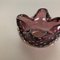 Italian Murano Glass Bullicante Purple Bowl Shell Ashtray, 1970s 7