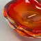 Red Murano Sommerso Glass Shell Bowl by Cenedese Vetri, 1960s 11