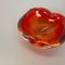 Red Murano Sommerso Glass Shell Bowl by Cenedese Vetri, 1960s 6