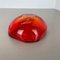 Red Murano Sommerso Glass Shell Bowl by Cenedese Vetri, 1960s 17