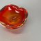 Red Murano Sommerso Glass Shell Bowl by Cenedese Vetri, 1960s 8