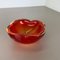 Red Murano Sommerso Glass Shell Bowl by Cenedese Vetri, 1960s 5