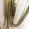 Extra Large Modernist Italian Brass Theatre Wall Light Sconces, 1950s, Image 9