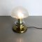 Modernist German Glass and Brass Mushroom Table Light by Doria Lights, 1970s, Image 13