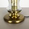 Modernist German Glass and Brass Mushroom Table Light by Doria Lights, 1970s 4