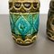 Op Art German Multi-Color Pottery Vase from Bay Ceramics, 1960s, Set of 2 7