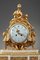 Orologio in stile Luigi XVI in bronzo dorato e marmo bianco, Immagine 4