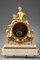 Pendule Style Louis XVI en Bronze Doré et Marbre Blanc 18