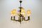 Lustre à Huit Lampes Style Louis XVI en Bronze et Cristal, France 20