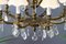 Lustre à Huit Lampes Style Louis XVI en Bronze et Cristal, France 15