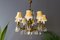 Lustre à Huit Lampes Style Louis XVI en Bronze et Cristal, France 6