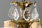 Französischer Louis XVI Kronleuchter aus Bronze & Kristallglas mit 8 Leuchten 8