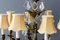 Lustre à Huit Lampes Style Louis XVI en Bronze et Cristal, France 13