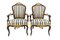 19th Century Louis XV Style Walnut and Gilt Bronze Mounted Armchairs, Set of 2, Image 2