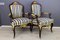 19th Century Louis XV Style Walnut and Gilt Bronze Mounted Armchairs, Set of 2 13