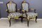 19th Century Louis XV Style Walnut and Gilt Bronze Mounted Armchairs, Set of 2, Image 13