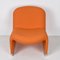 Mid-Century Italian Orange Armchair by Giancarlo Piretti for Castell, 1970s 9