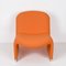 Mid-Century Italian Orange Armchair by Giancarlo Piretti for Castell, 1970s 10