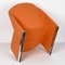 Mid-Century Italian Orange Armchair by Giancarlo Piretti for Castell, 1970s, Image 17