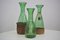 Green Green Glass Wine Decanter, 1950s, Set of 4, Image 8