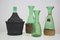 Green Green Glass Wine Decanter, 1950s, Set of 4 2