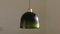 Lámpara colgante Mid-Century grande de vidrio verde de Peill & Putzler, años 70, Imagen 3