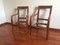 19th Century French Empire Cherry Wood Armchairs, Set of 2 1