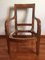 19th Century French Empire Cherry Wood Armchairs, Set of 2, Image 8