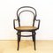 Curved Bentwood Armchair with Grid Seat 3