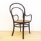 Curved Bentwood Armchair with Grid Seat 6