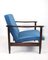 Fauteuil GFM-142 en Velours Bleu par Edmund Homa, 1970s 6