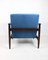 Blauer GFM-142 Sessel aus marineblauem Samt von Edmund Homa, 1970er 5