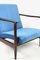 Blue Marine Velvet GFM-142 Armchair by Edmund Homa, 1970s, Image 2