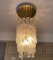 Murano Deckenlampe mit Zwei Wandleuchten von Venini 2